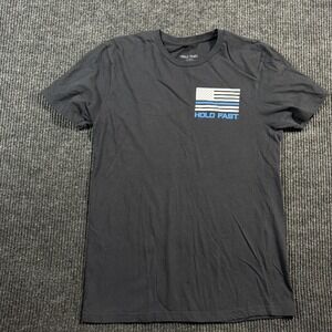Hold Fast Blue Line Serve With Honor USA American Tactical Flag Medium Logo